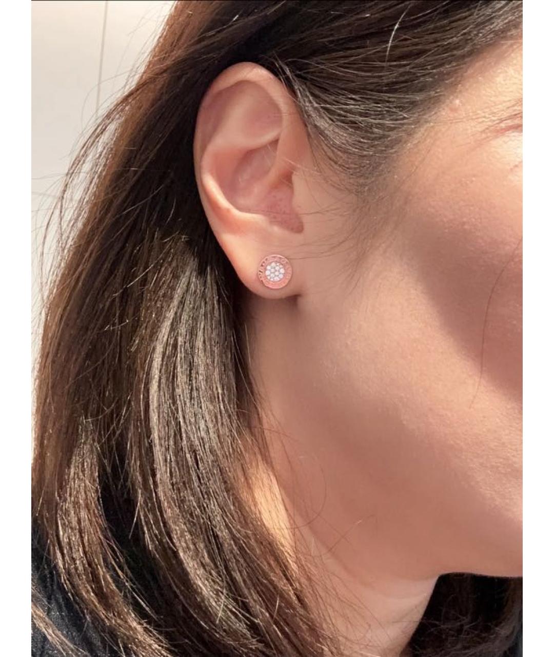BVLGARI Золотые серьги из розового золота, фото 4