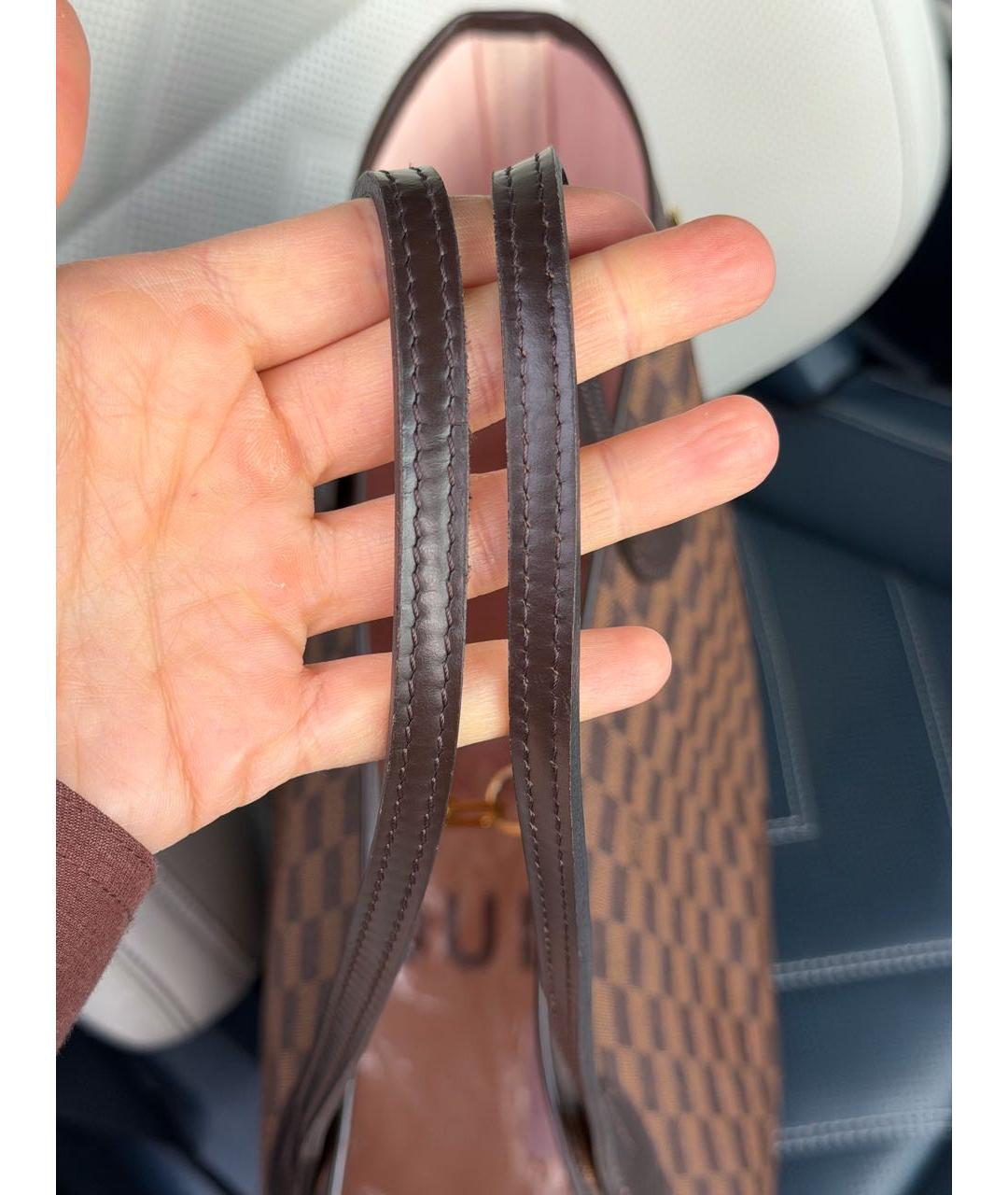 LOUIS VUITTON Коричневая сумка тоут, фото 6