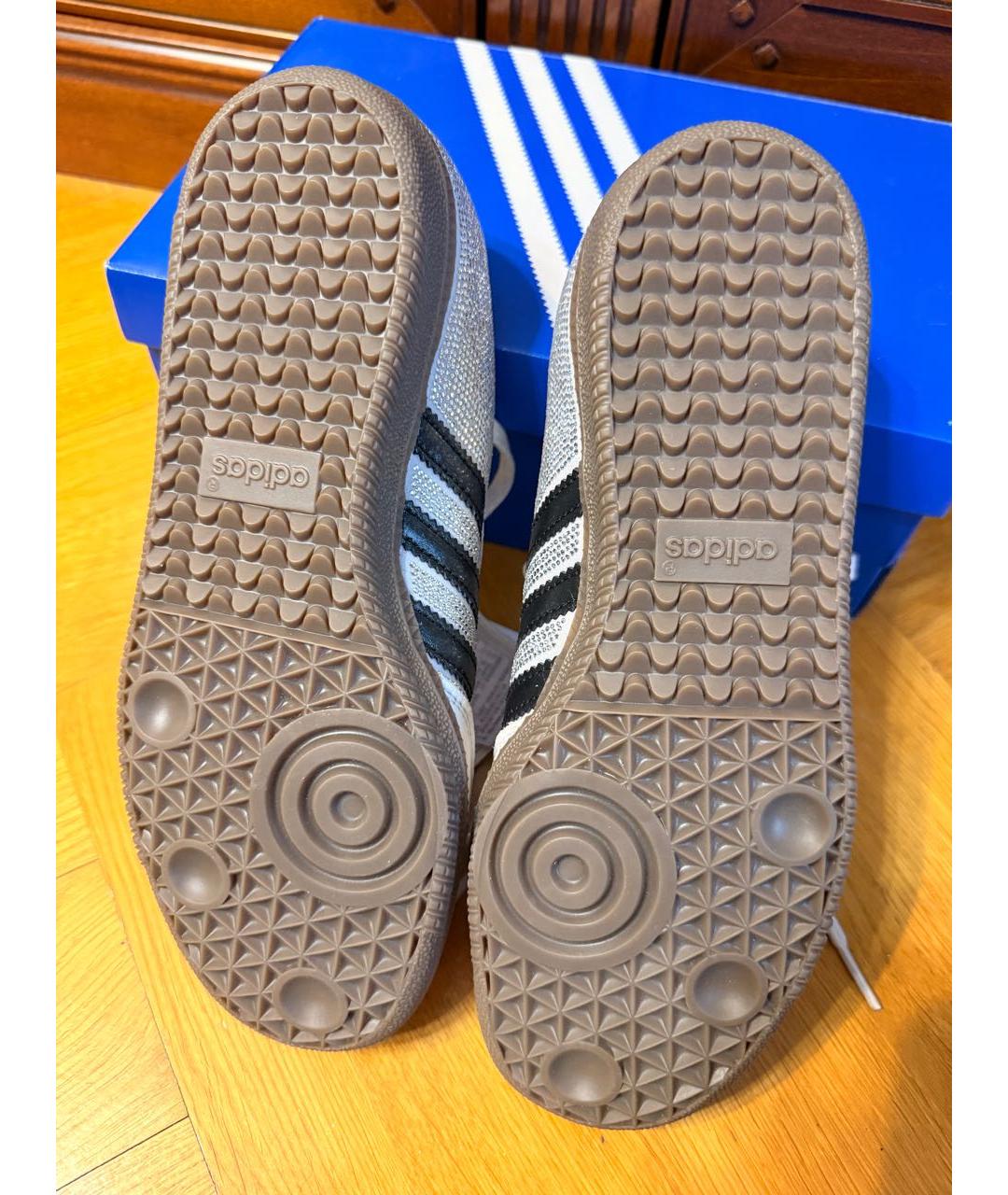 ADIDAS Белые замшевые кеды, фото 4