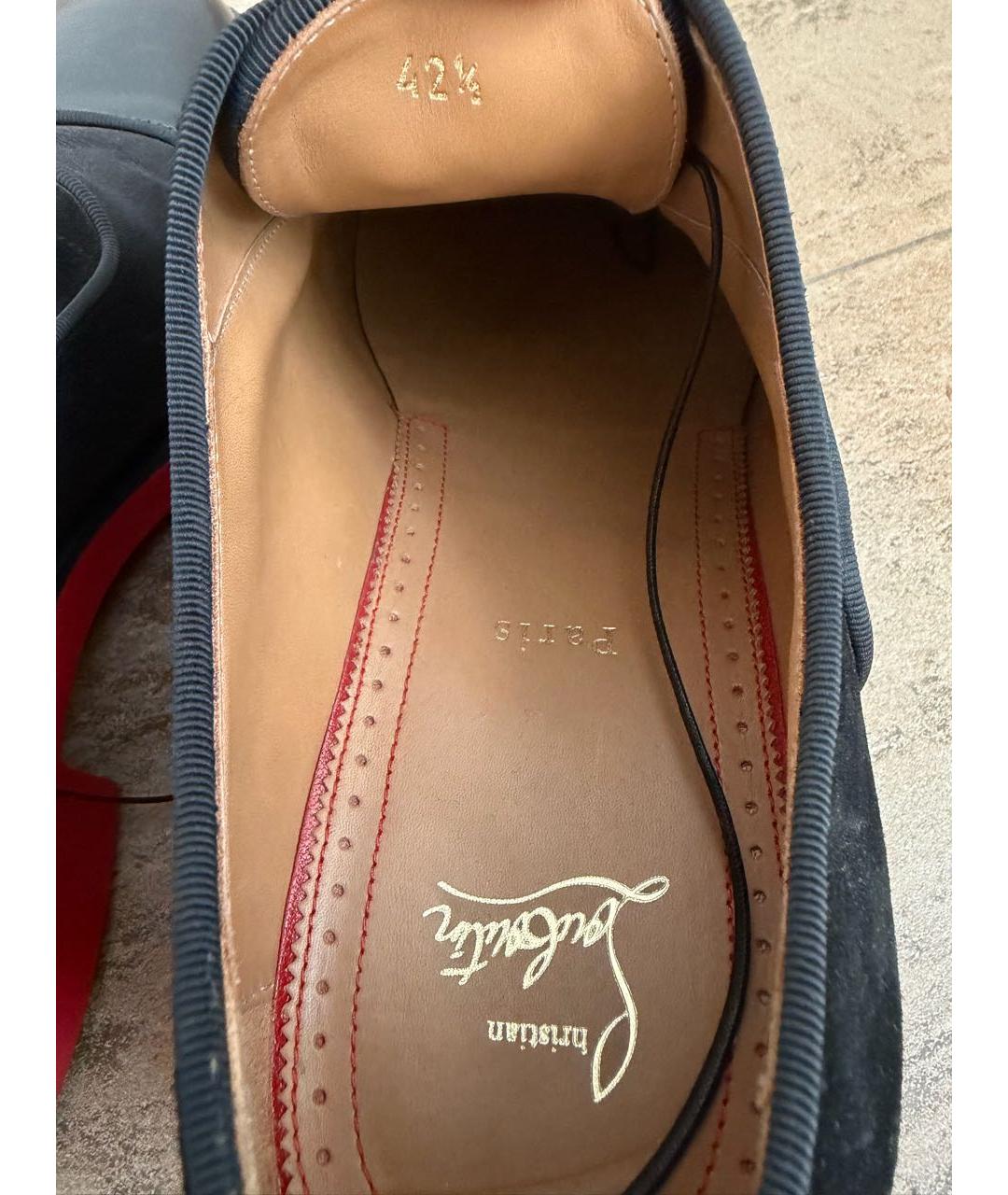 CHRISTIAN LOUBOUTIN Черные кожаные туфли, фото 7