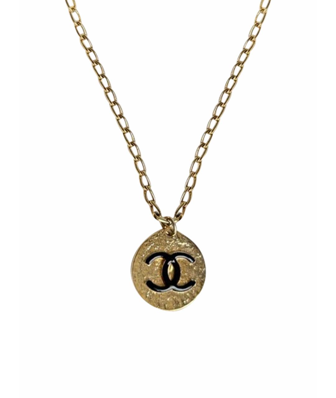 CHANEL Золотая металлическая подвеска, фото 1