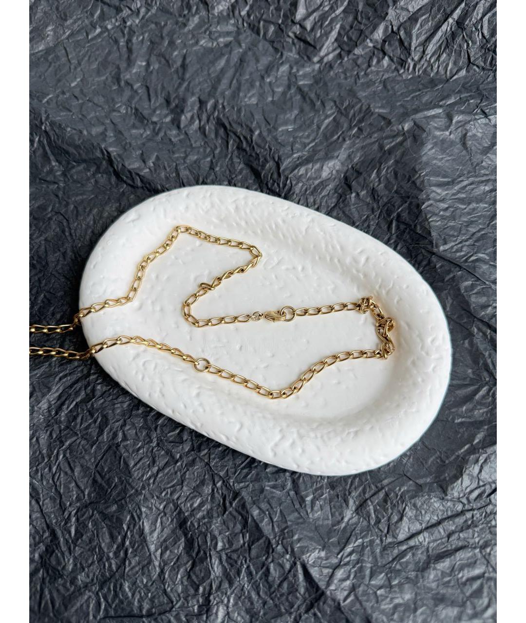 CHANEL Золотая металлическая подвеска, фото 4