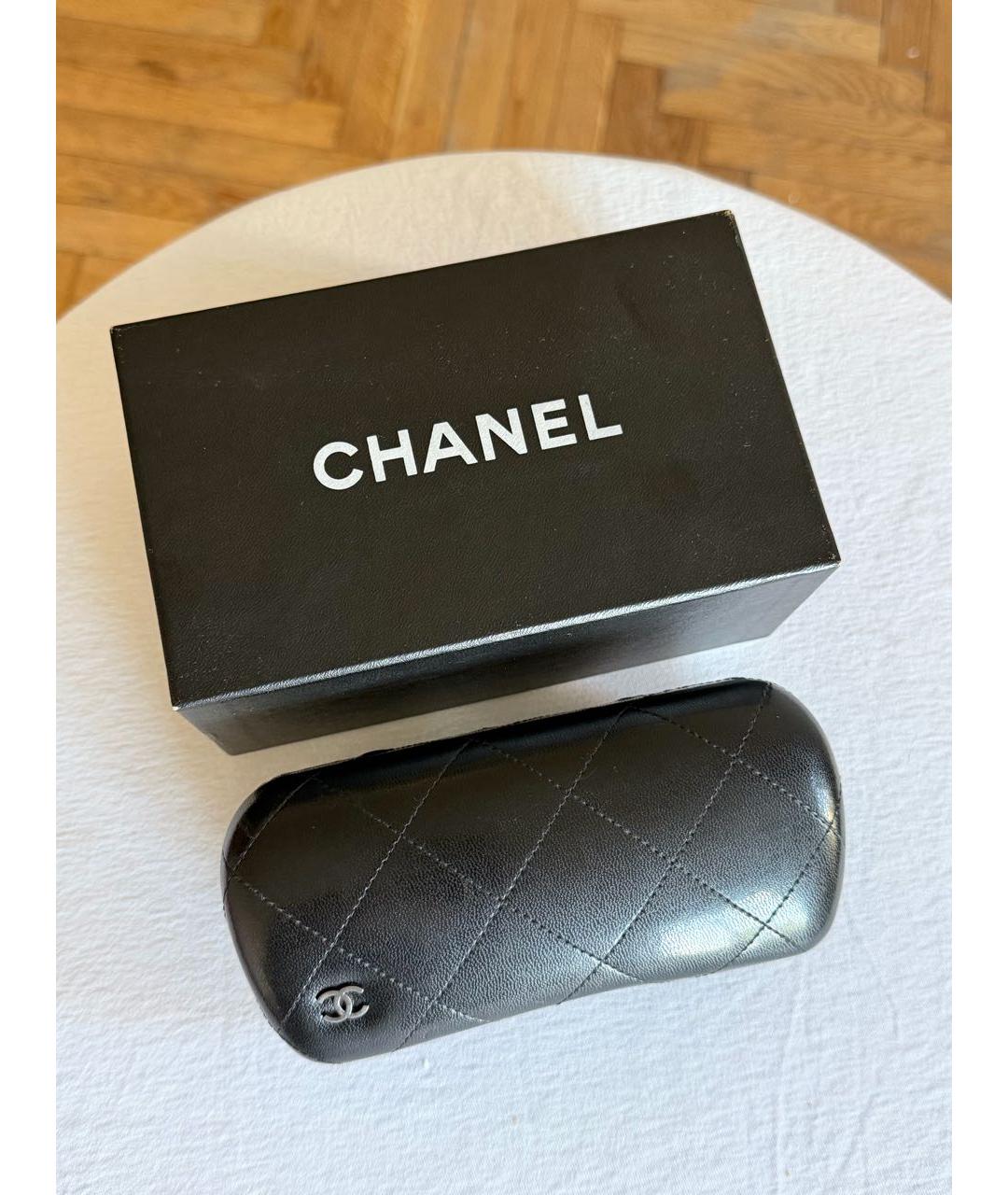 CHANEL Коричневые пластиковые солнцезащитные очки, фото 6