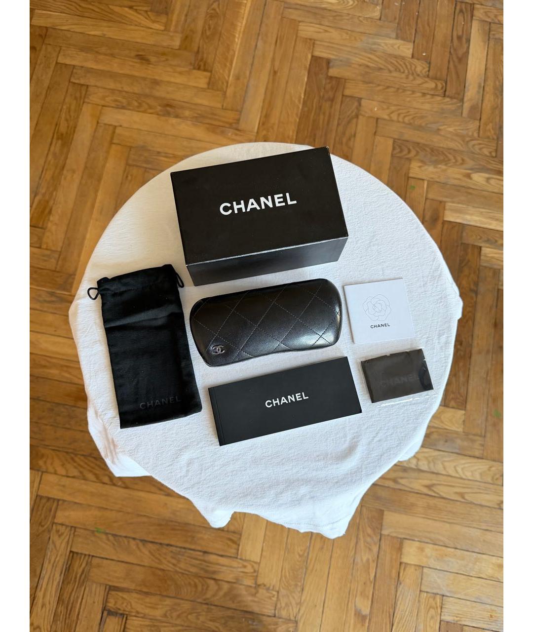CHANEL Коричневые пластиковые солнцезащитные очки, фото 4