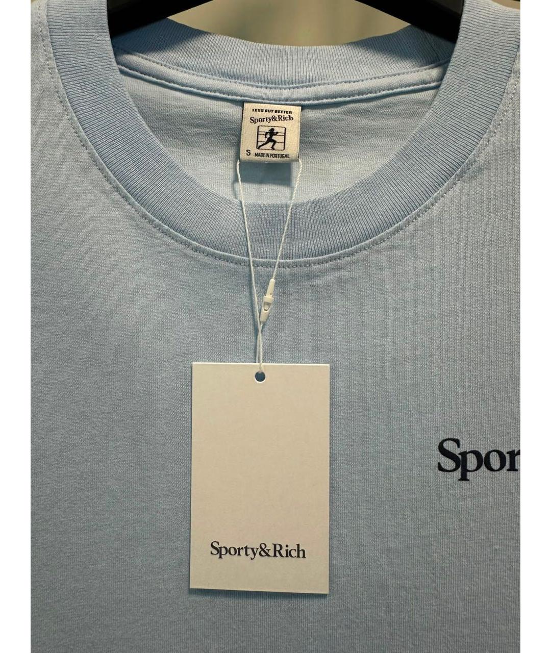 SPORTY AND RICH Голубой хлопковый спортивные костюмы, фото 3