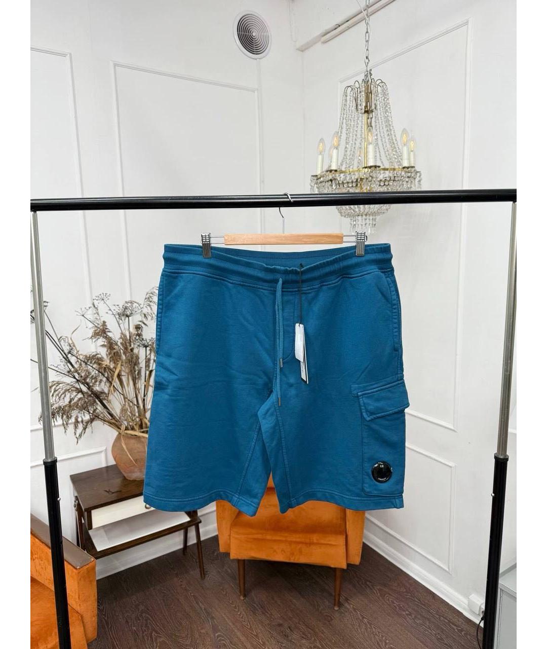 CP COMPANY Синие хлопковые шорты, фото 9
