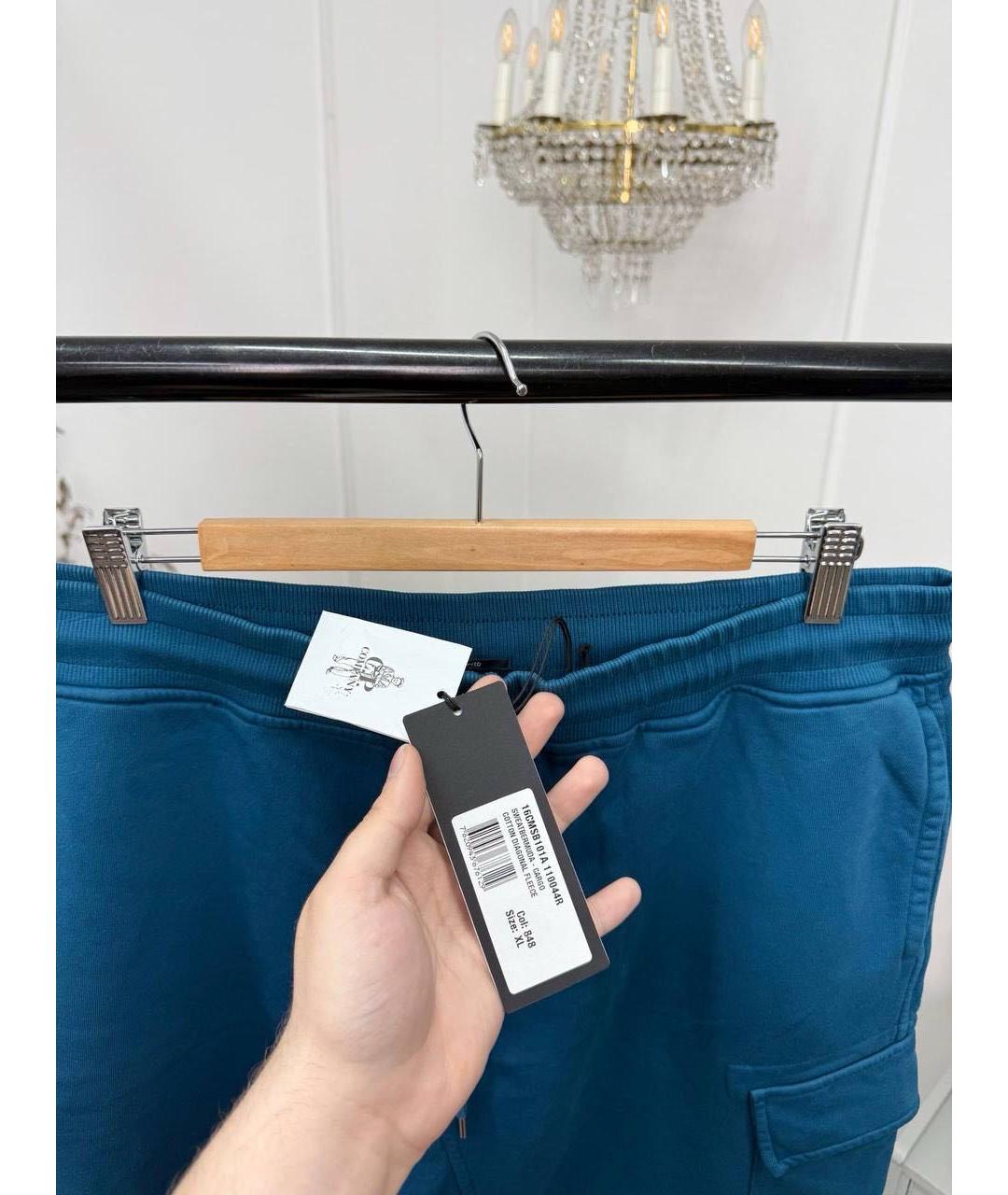 CP COMPANY Синие хлопковые шорты, фото 3