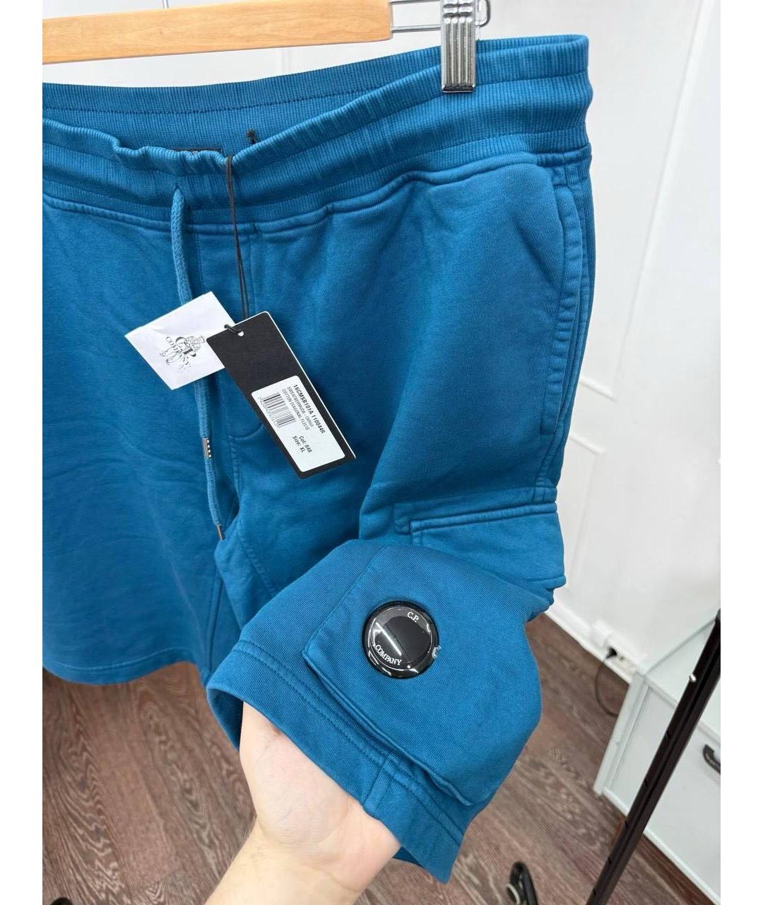 CP COMPANY Синие хлопковые шорты, фото 5
