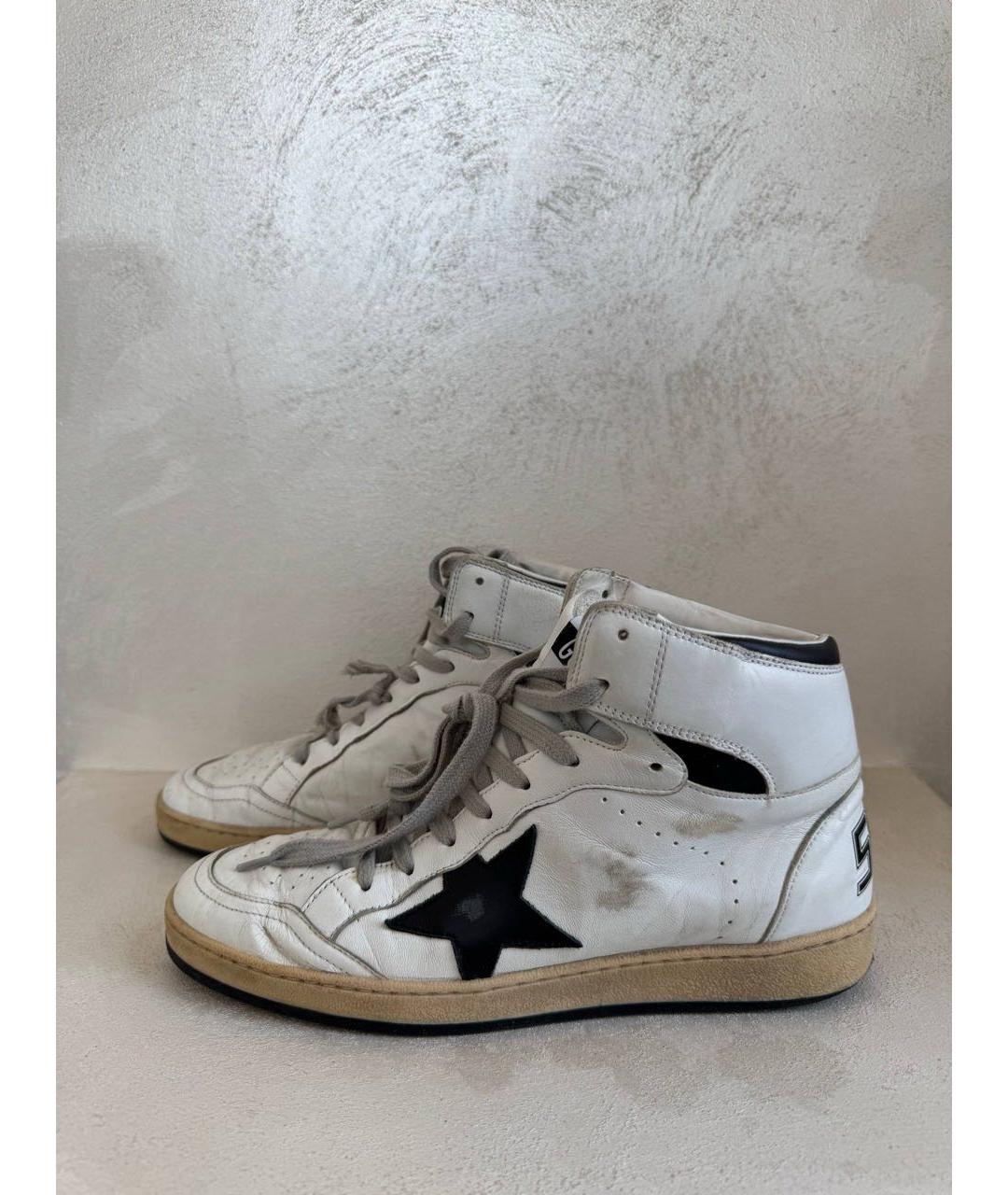 GOLDEN GOOSE Белые высокие кроссовки / кеды, фото 5