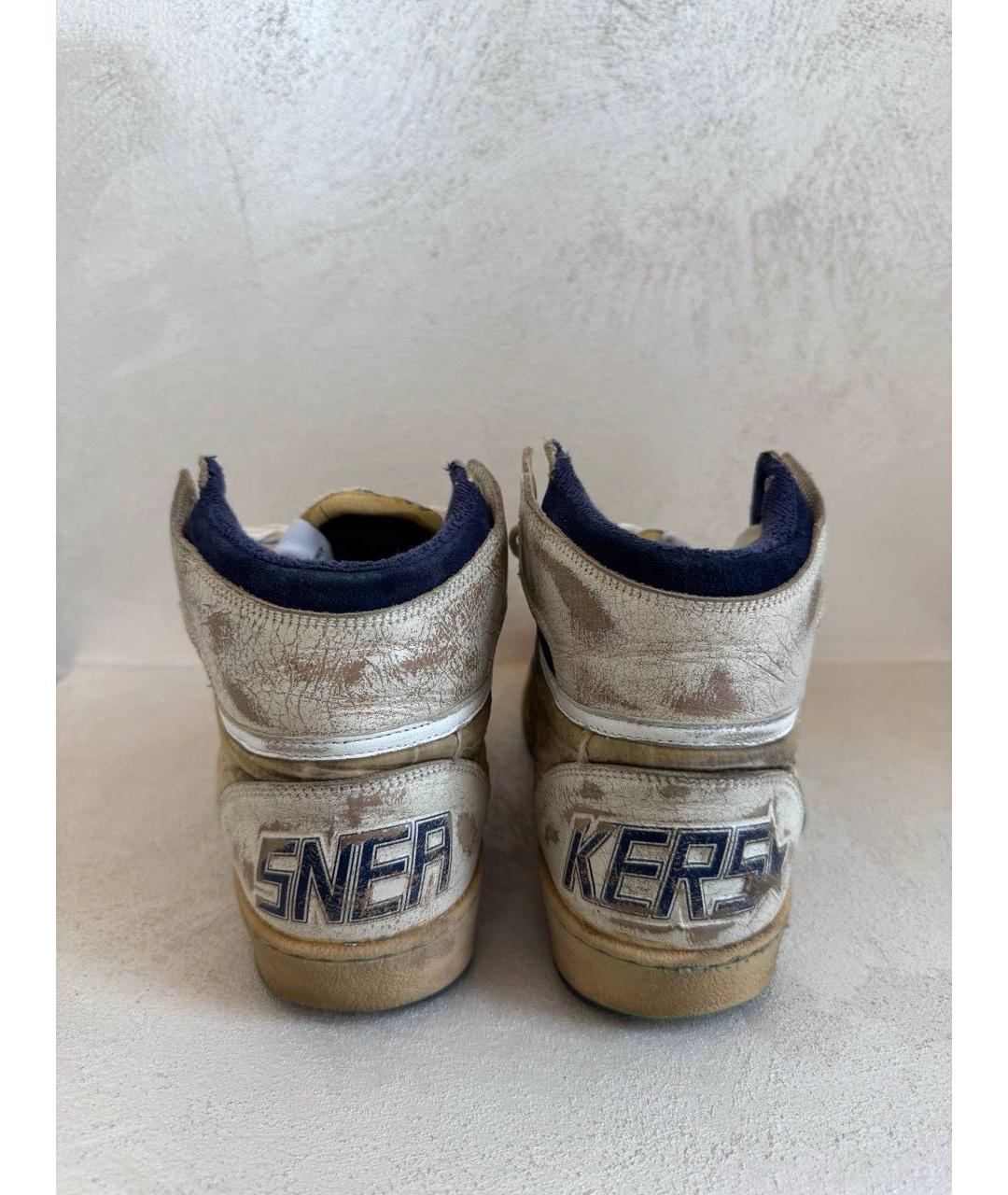 GOLDEN GOOSE Горчичные высокие кроссовки / кеды, фото 4