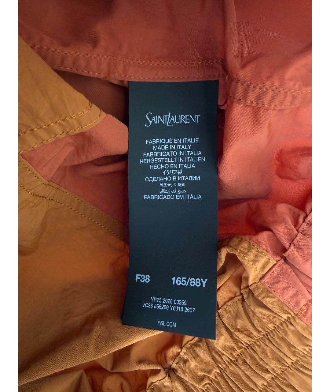 SAINT LAURENT Мульти синтетическая куртка, фото 7