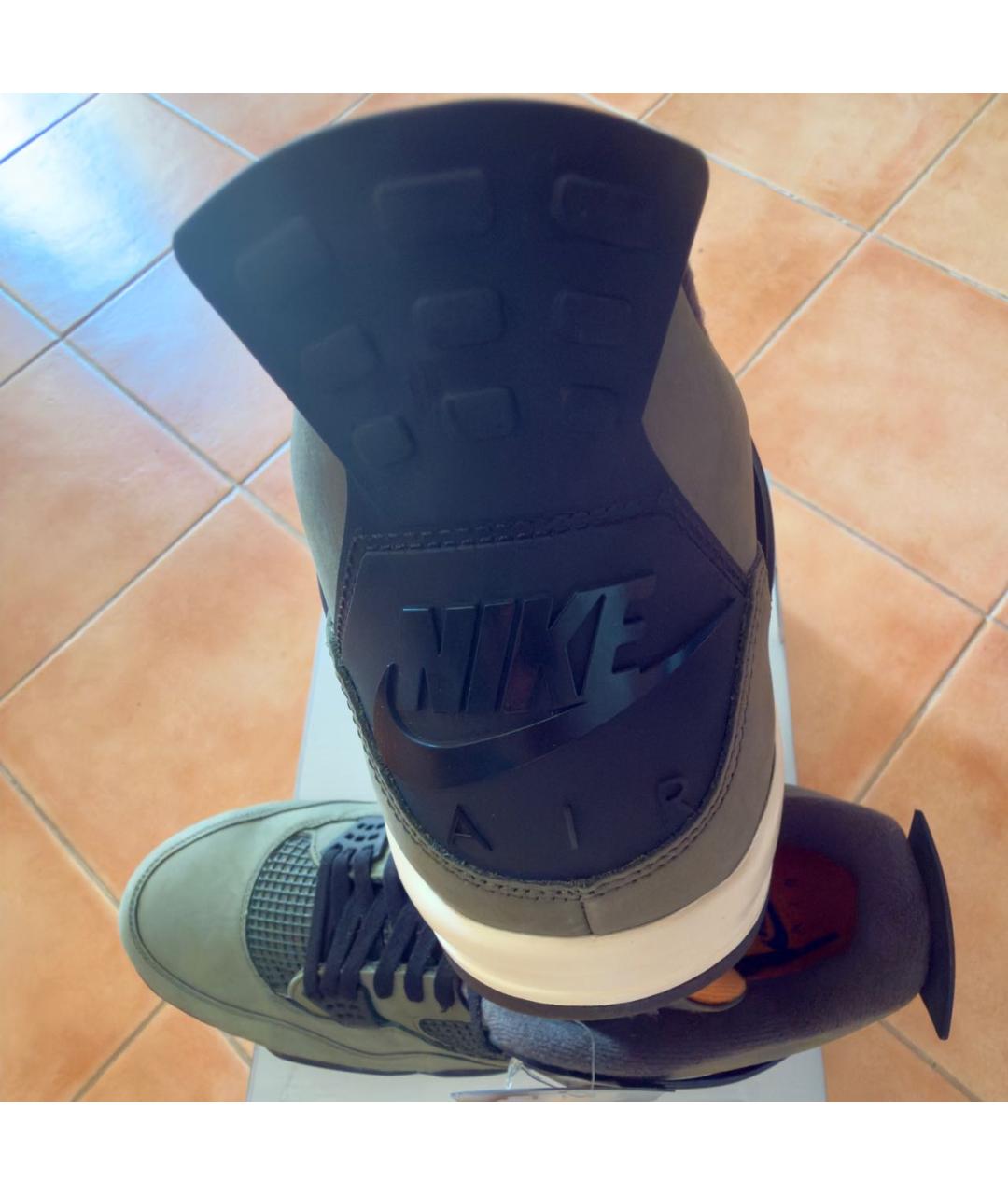 NIKE Зеленые высокие кроссовки / кеды, фото 4