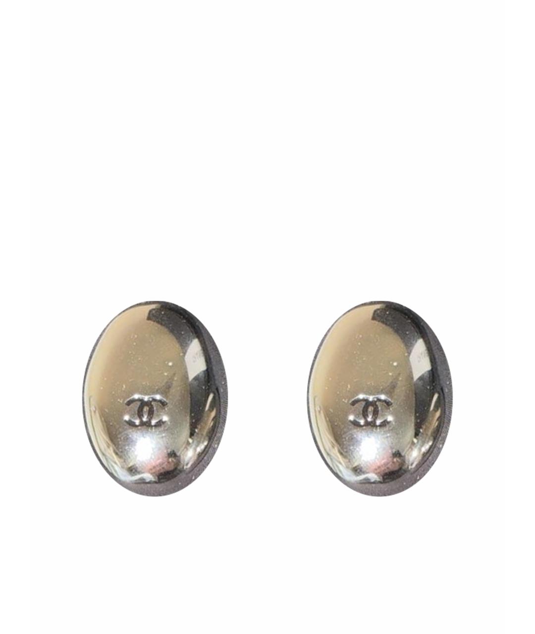 CHANEL Серебряные серьги, фото 1
