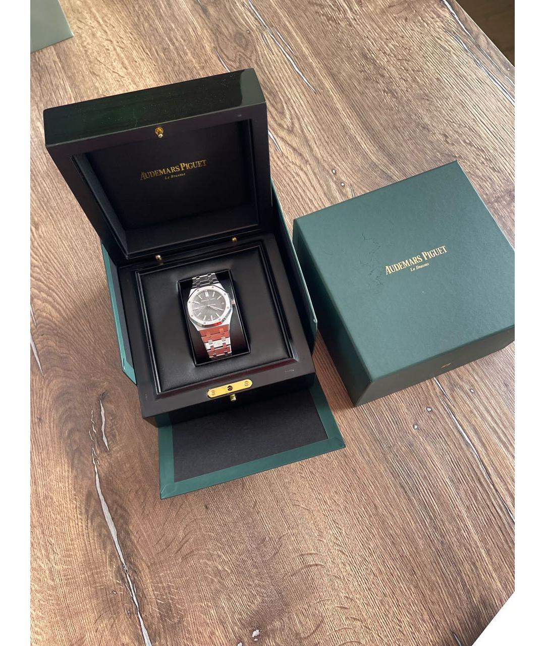 Audemars Piguet Серебряные стальные часы, фото 4