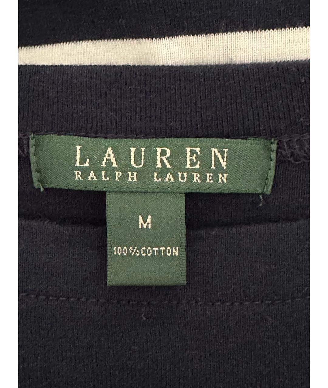 RALPH LAUREN Темно-синее хлопковое повседневное платье, фото 5