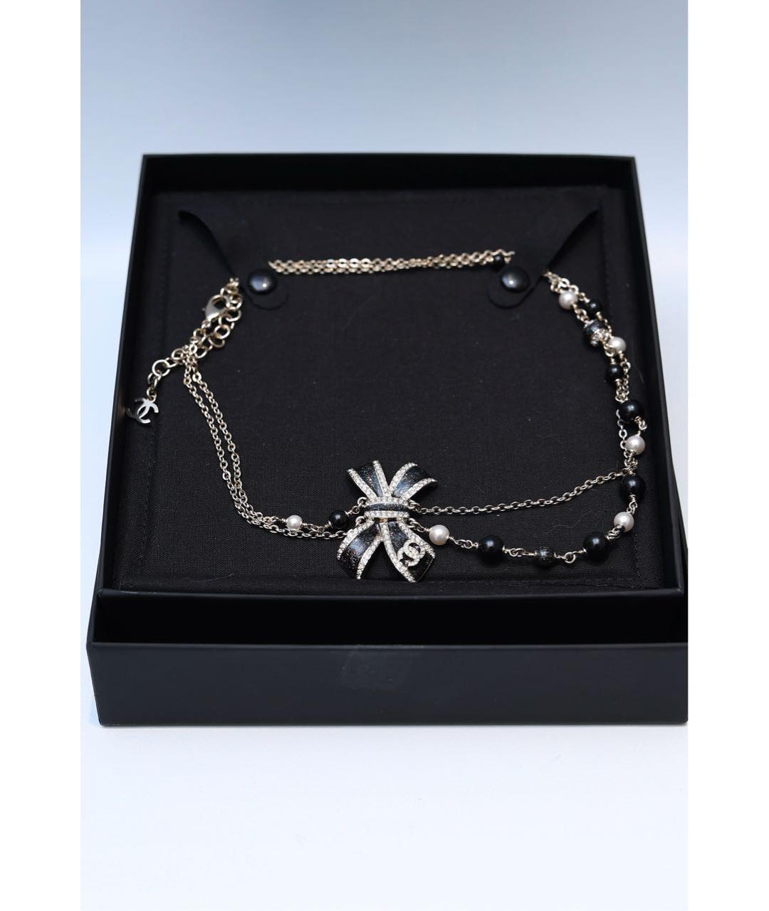 CHANEL Серебряное металлическое колье, фото 5
