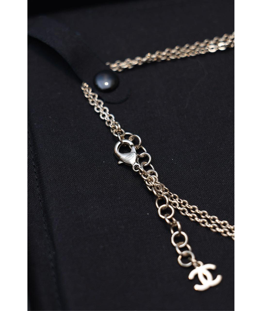 CHANEL Серебряное металлическое колье, фото 4