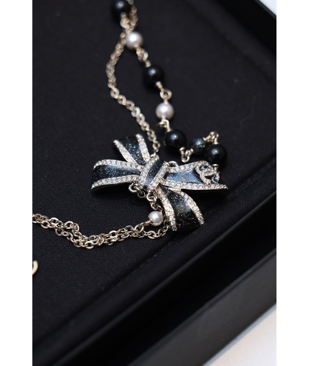 CHANEL Серебряное металлическое колье, фото 3