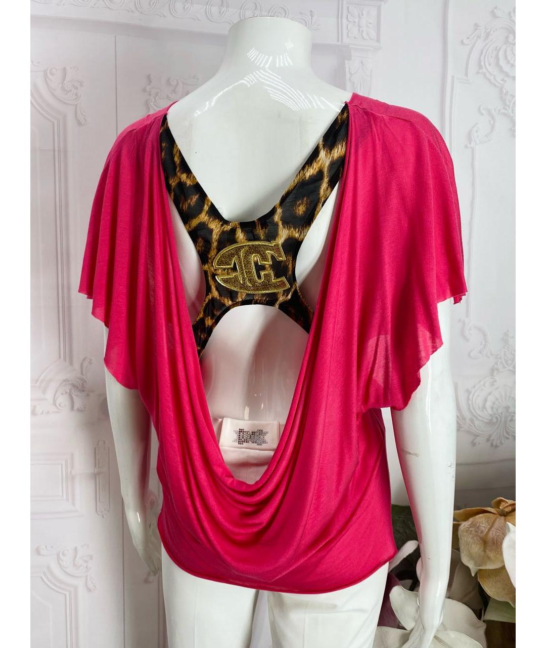 JUST CAVALLI Розовая футболка, фото 5