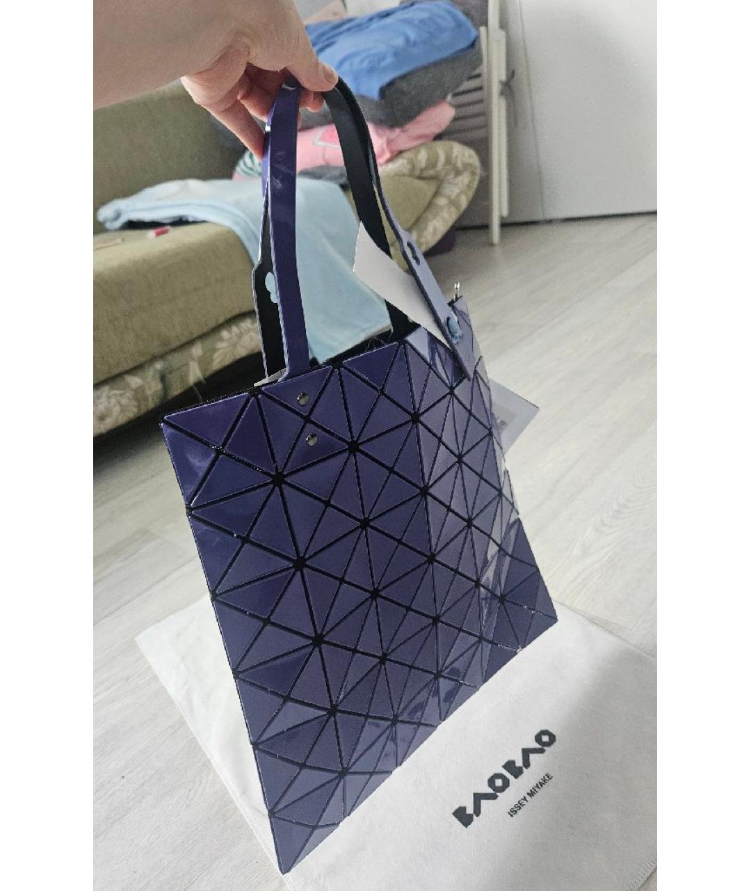 BAO BAO ISSEY MIYAKE Фиолетовая сумка тоут, фото 2