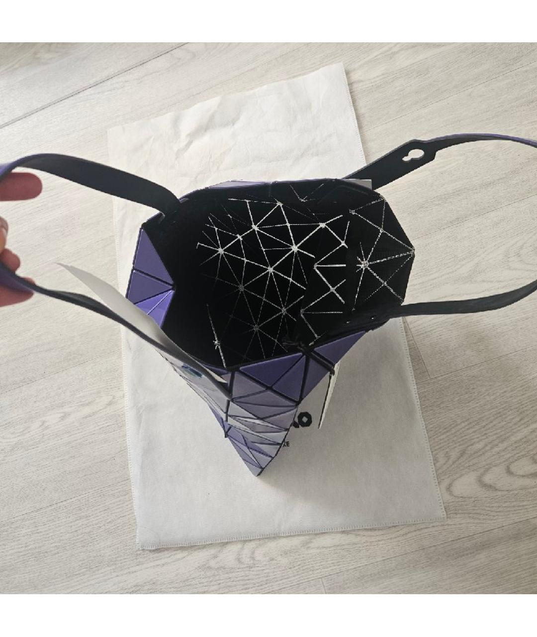 BAO BAO ISSEY MIYAKE Фиолетовая сумка тоут, фото 4