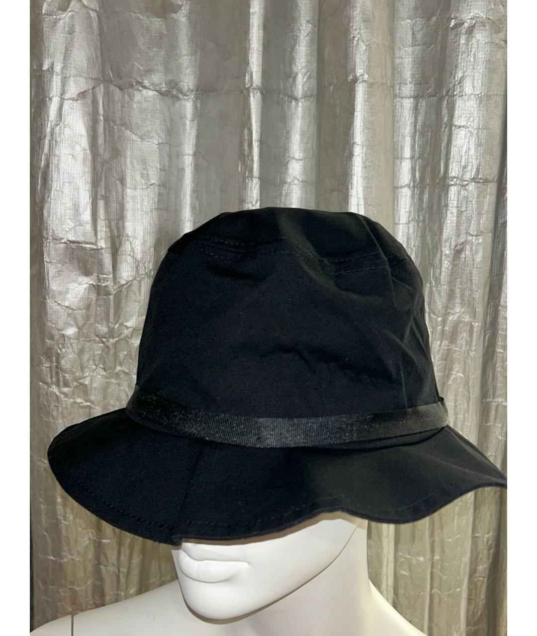 YOHJI YAMAMOTO Черная хлопковая шляпа, фото 10