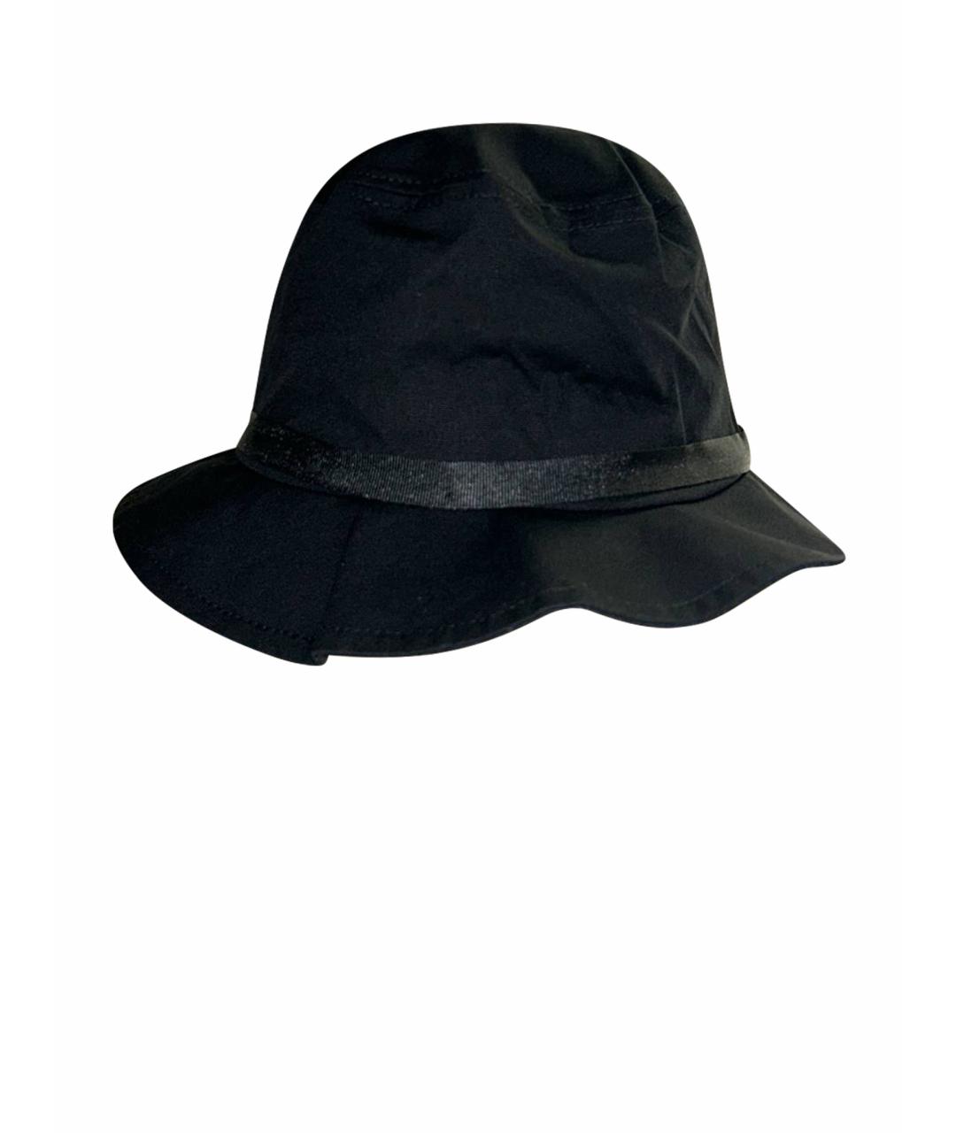 YOHJI YAMAMOTO Черная хлопковая шляпа, фото 1