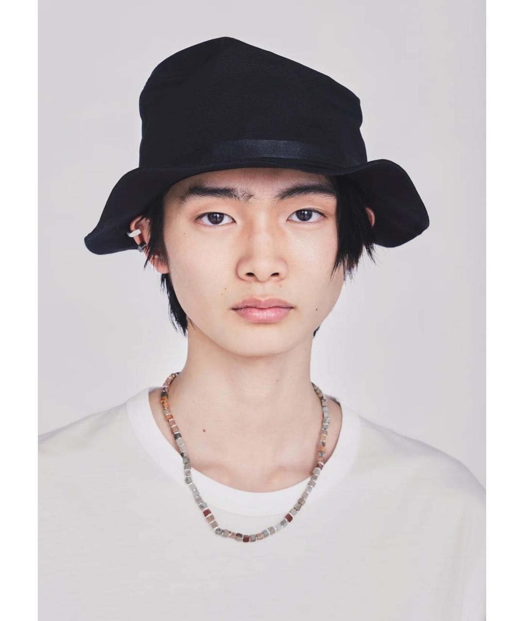 YOHJI YAMAMOTO Черная хлопковая шляпа, фото 9