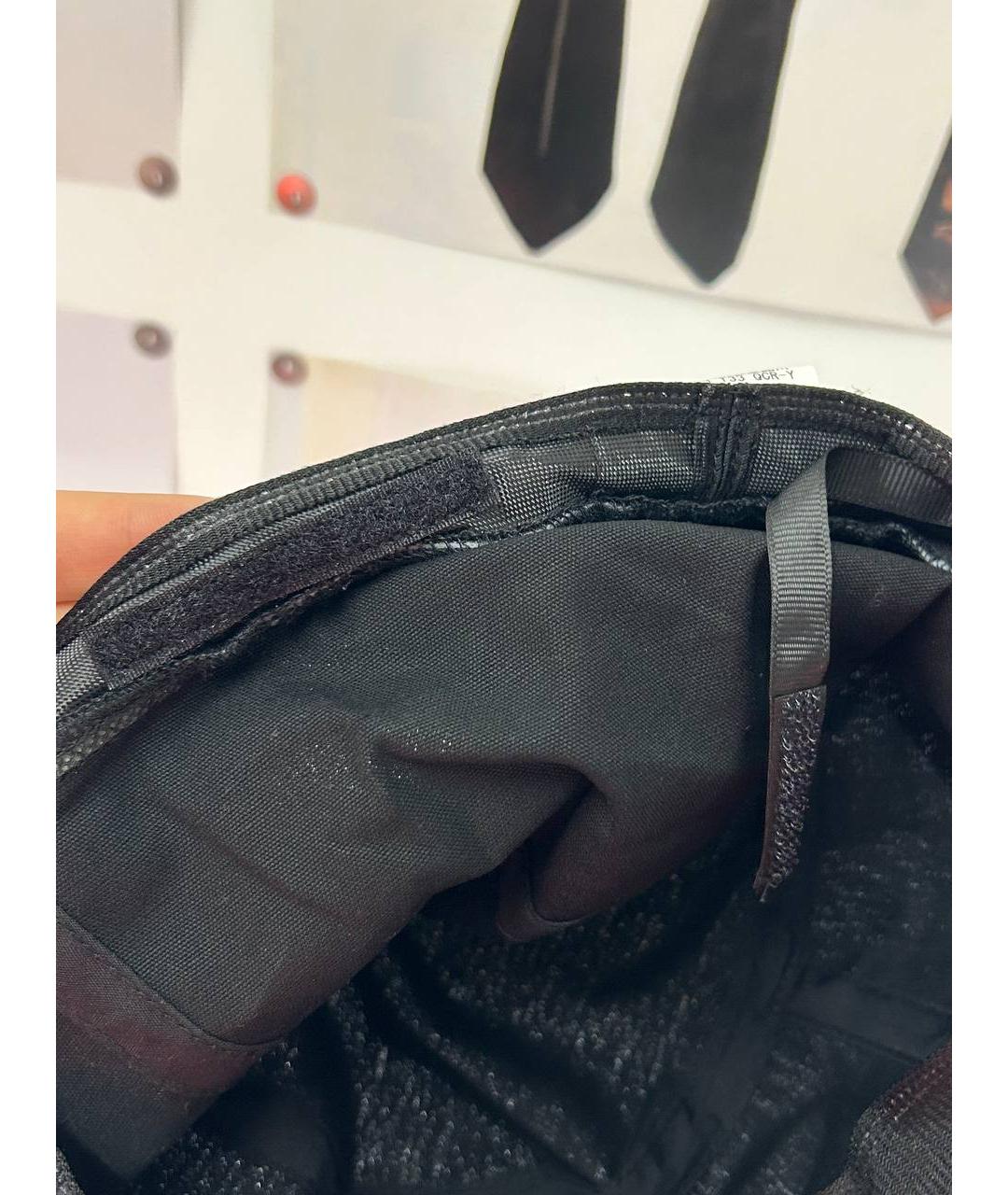 YOHJI YAMAMOTO Черная хлопковая шляпа, фото 6