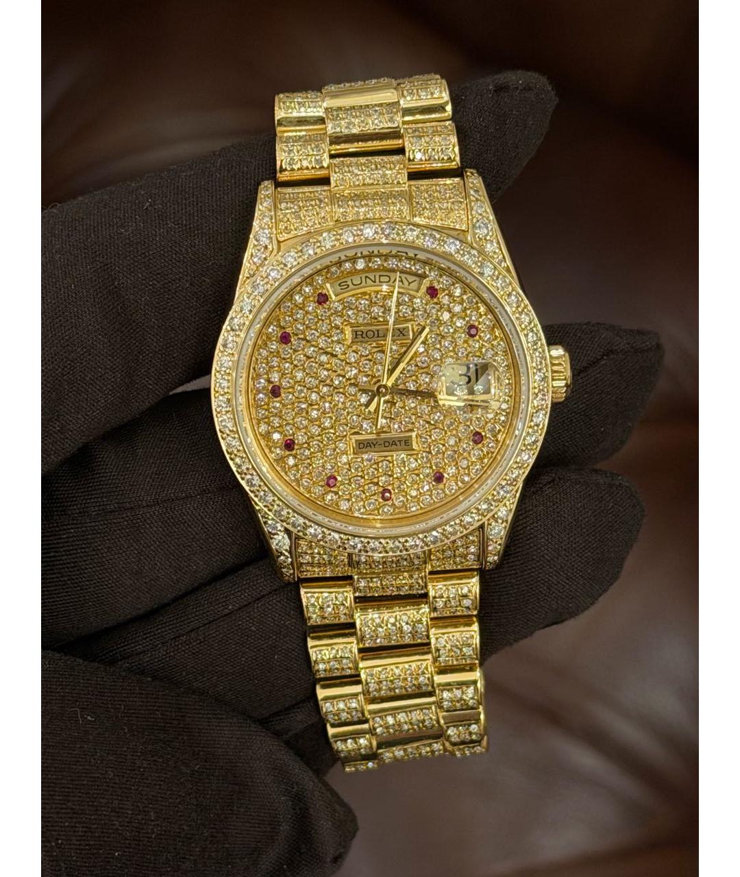 ROLEX Золотые часы из желтого золота, фото 2