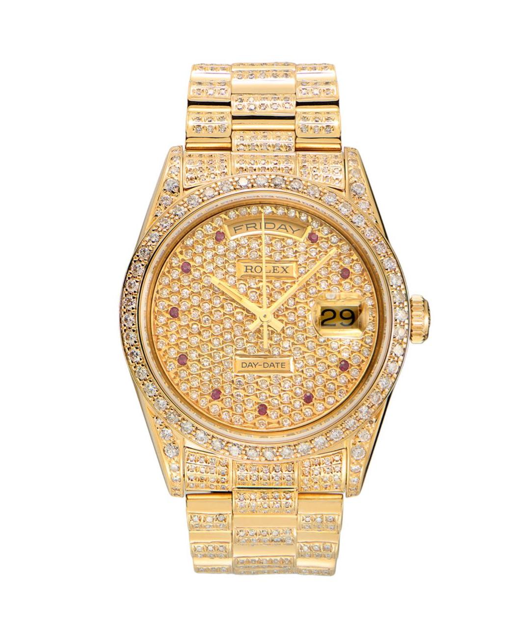 ROLEX Золотые часы из желтого золота, фото 9