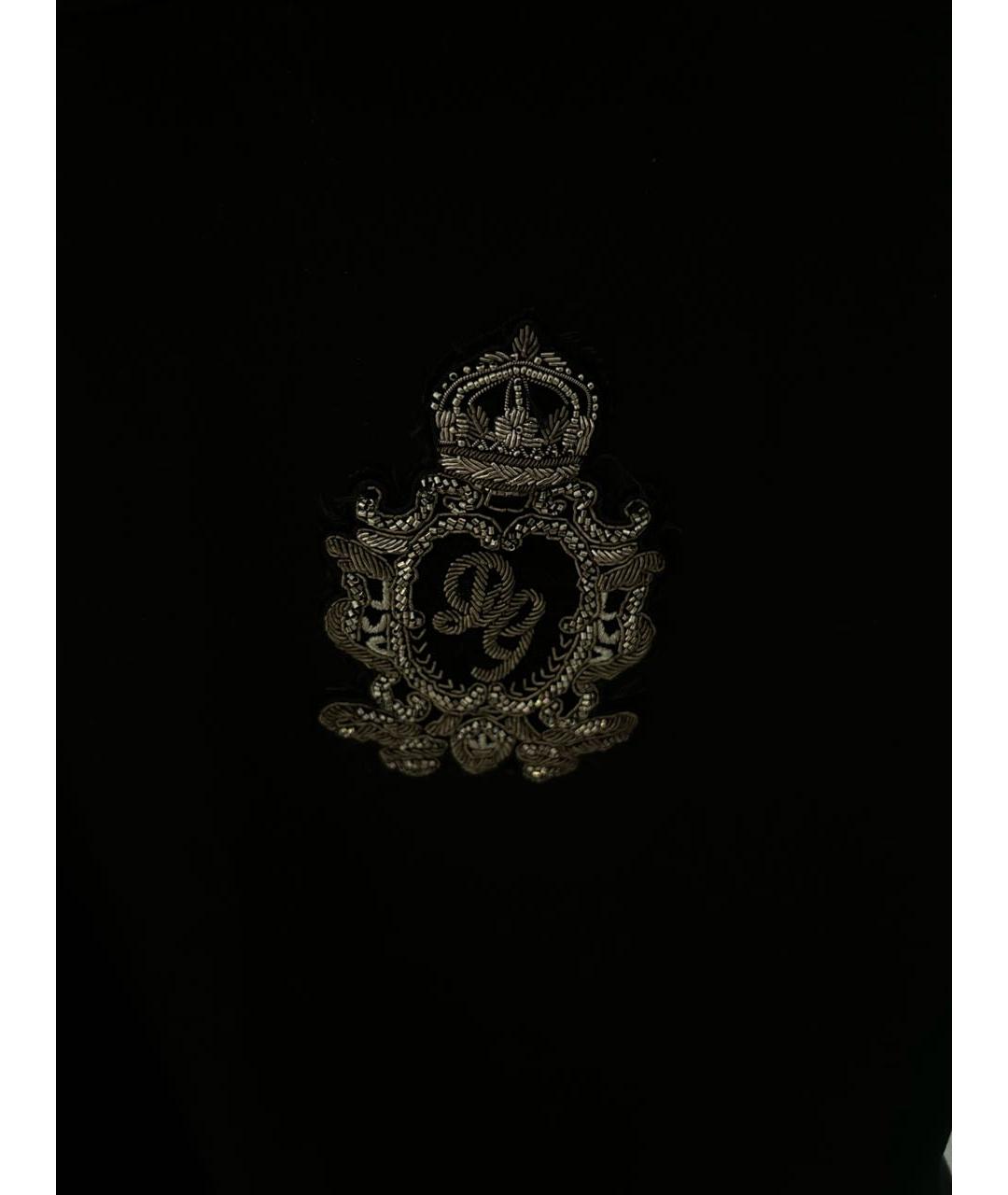 DOLCE&GABBANA Черная хлопковая футболка, фото 4