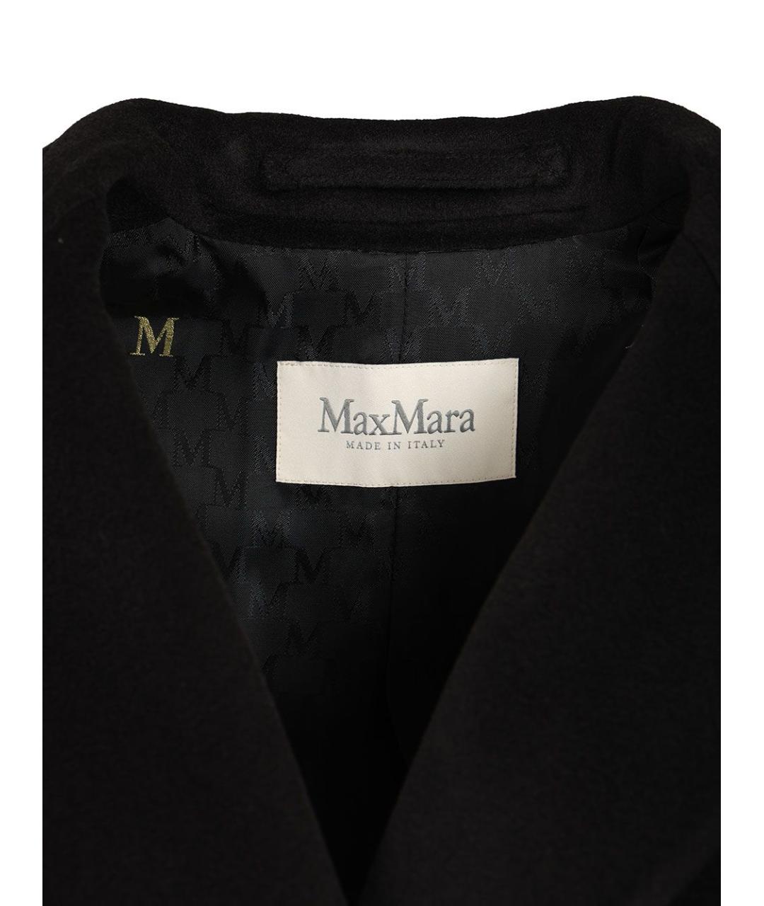 MAX MARA Черное шерстяное пальто, фото 4