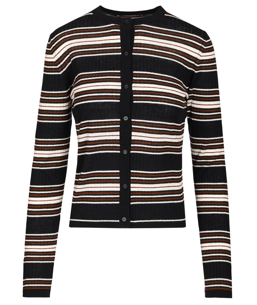 MAX MARA STUDIO Мульти шерстяной кардиган, фото 1