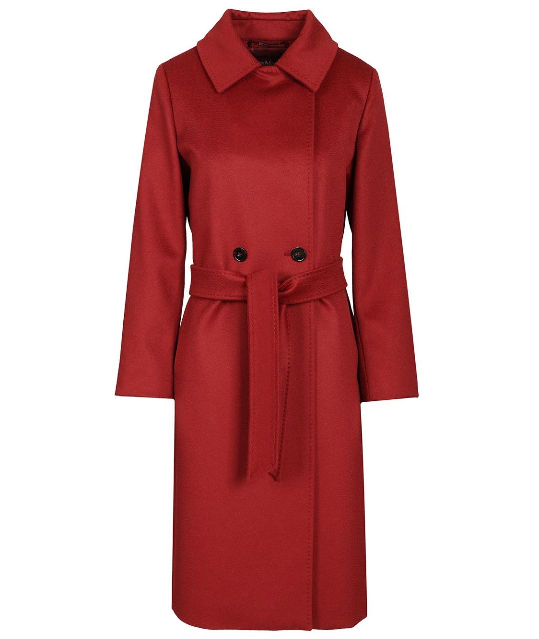 MAX MARA STUDIO Красное шерстяное пальто, фото 1