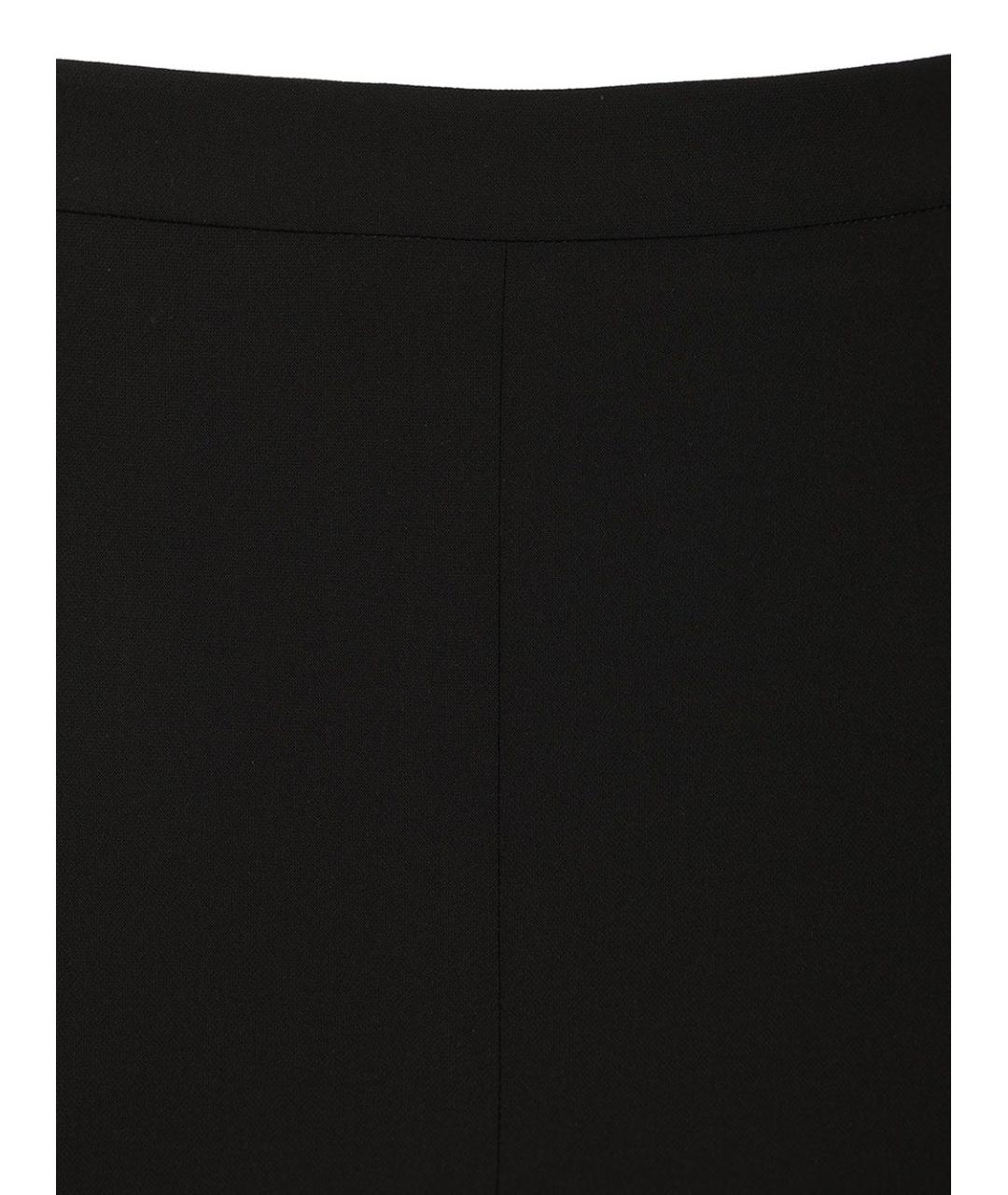 MAX MARA STUDIO Черные полиэстеровые брюки узкие, фото 4