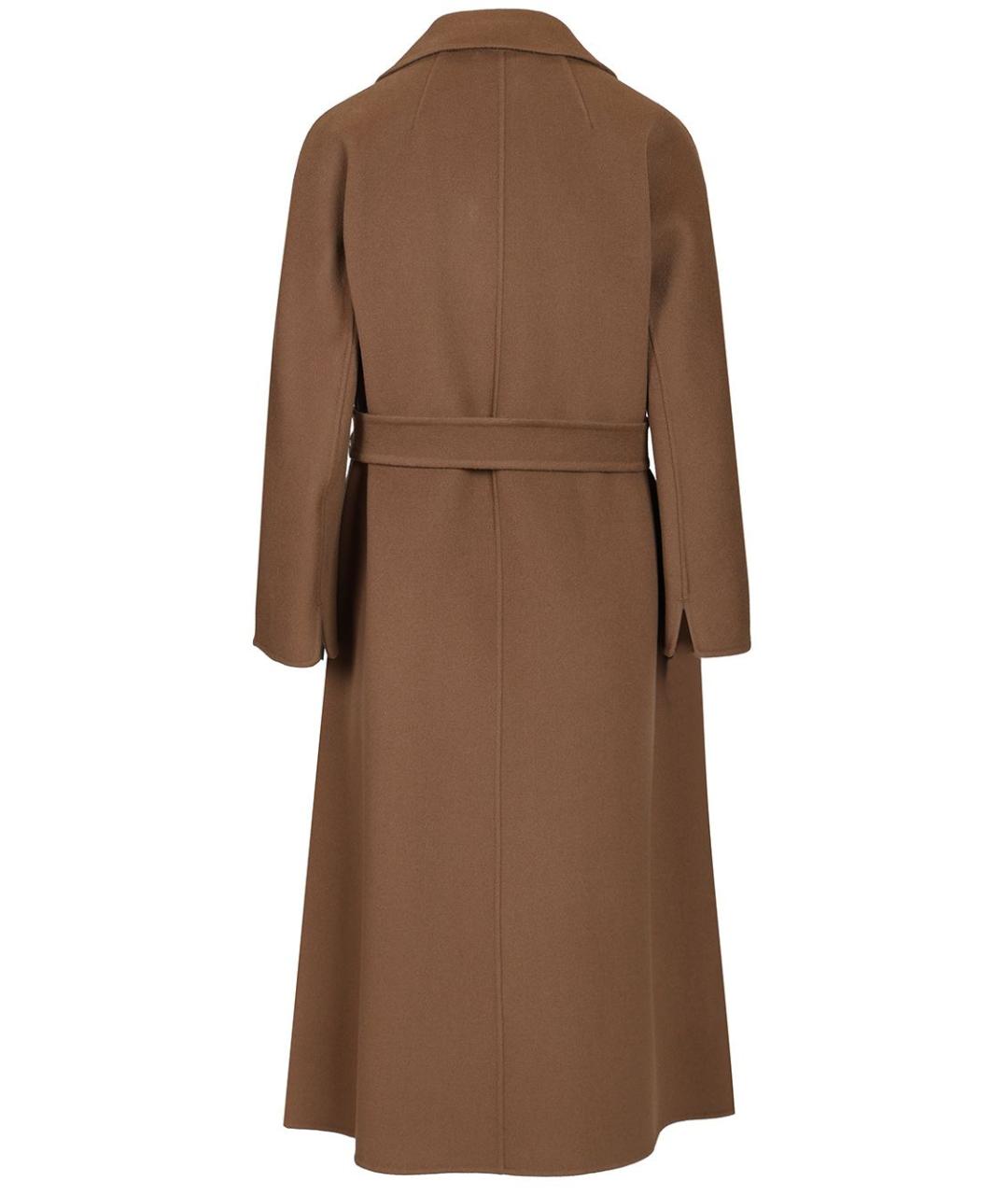 'S MAX MARA Коричневое шерстяное пальто, фото 2
