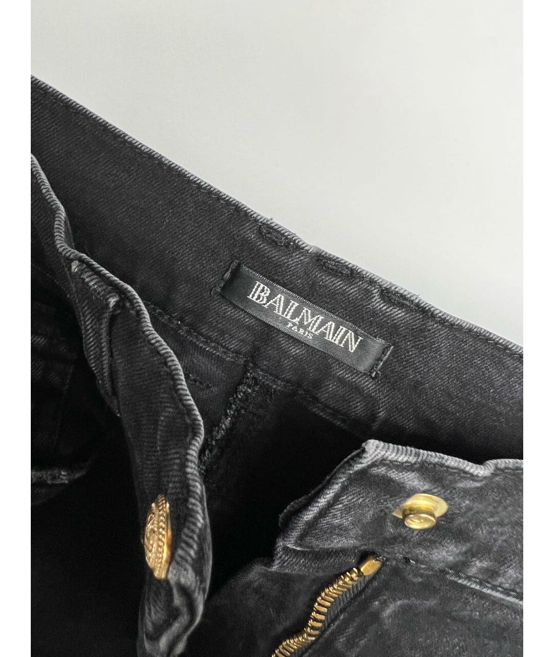 BALMAIN Черные прямые джинсы, фото 3