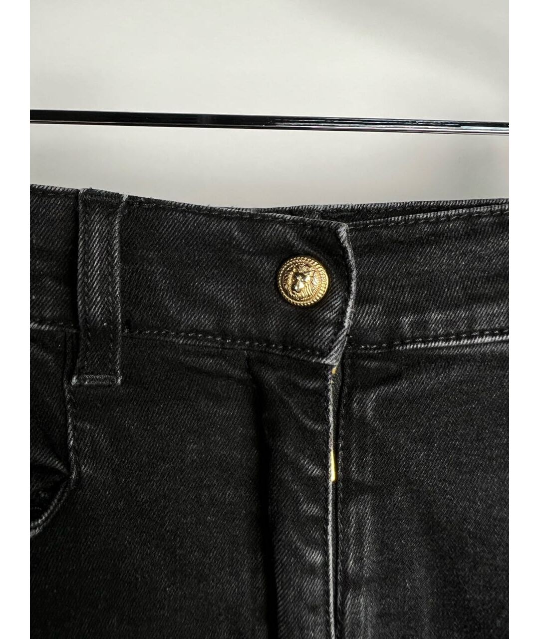 BALMAIN Черные прямые джинсы, фото 4