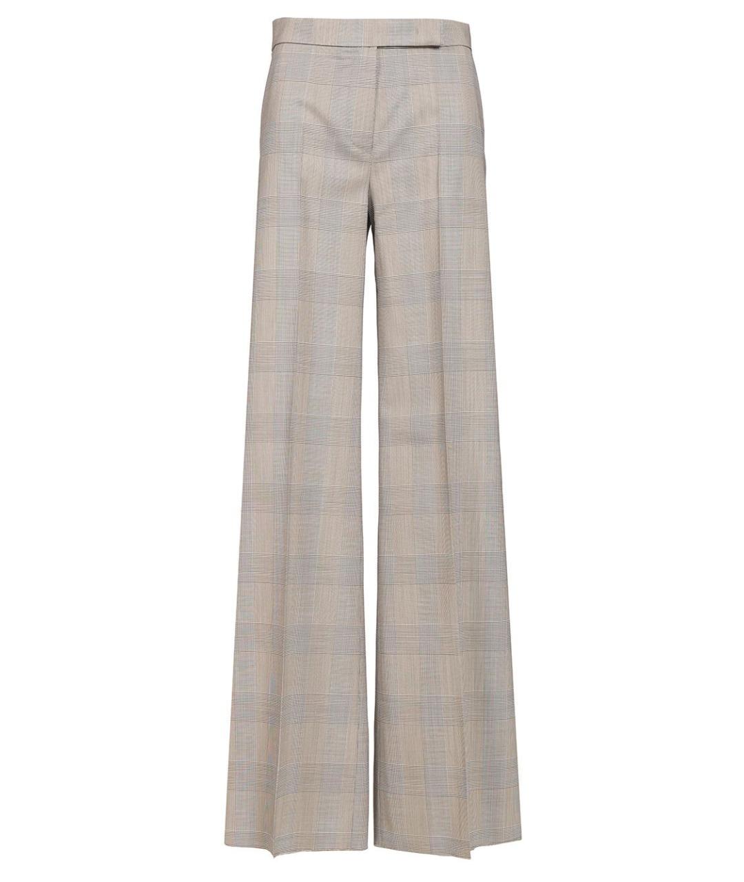 MAX MARA Мульти шерстяные прямые брюки, фото 1