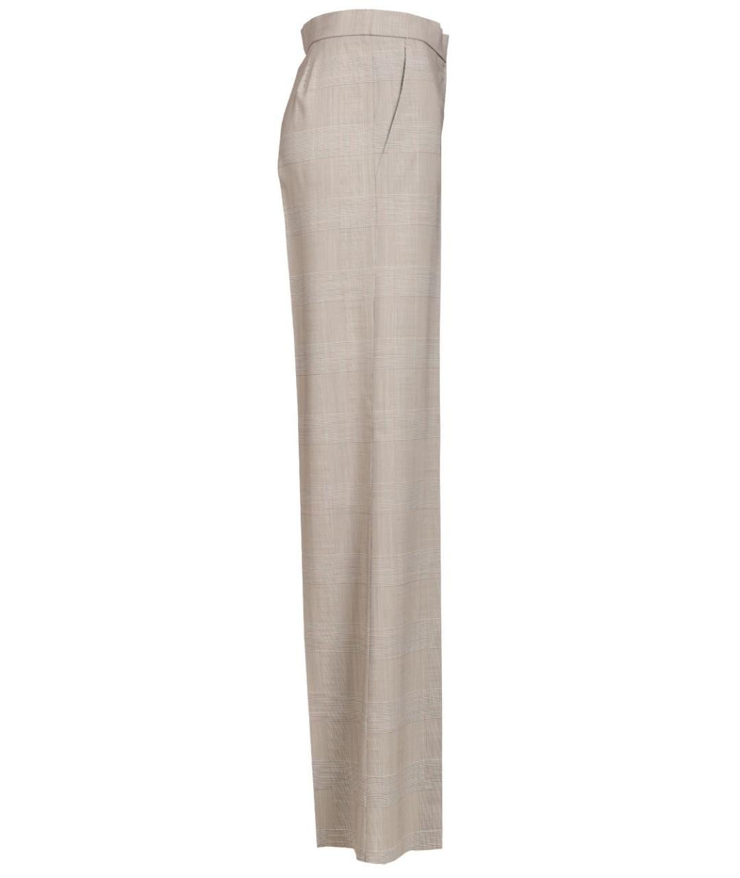 MAX MARA Мульти шерстяные прямые брюки, фото 3