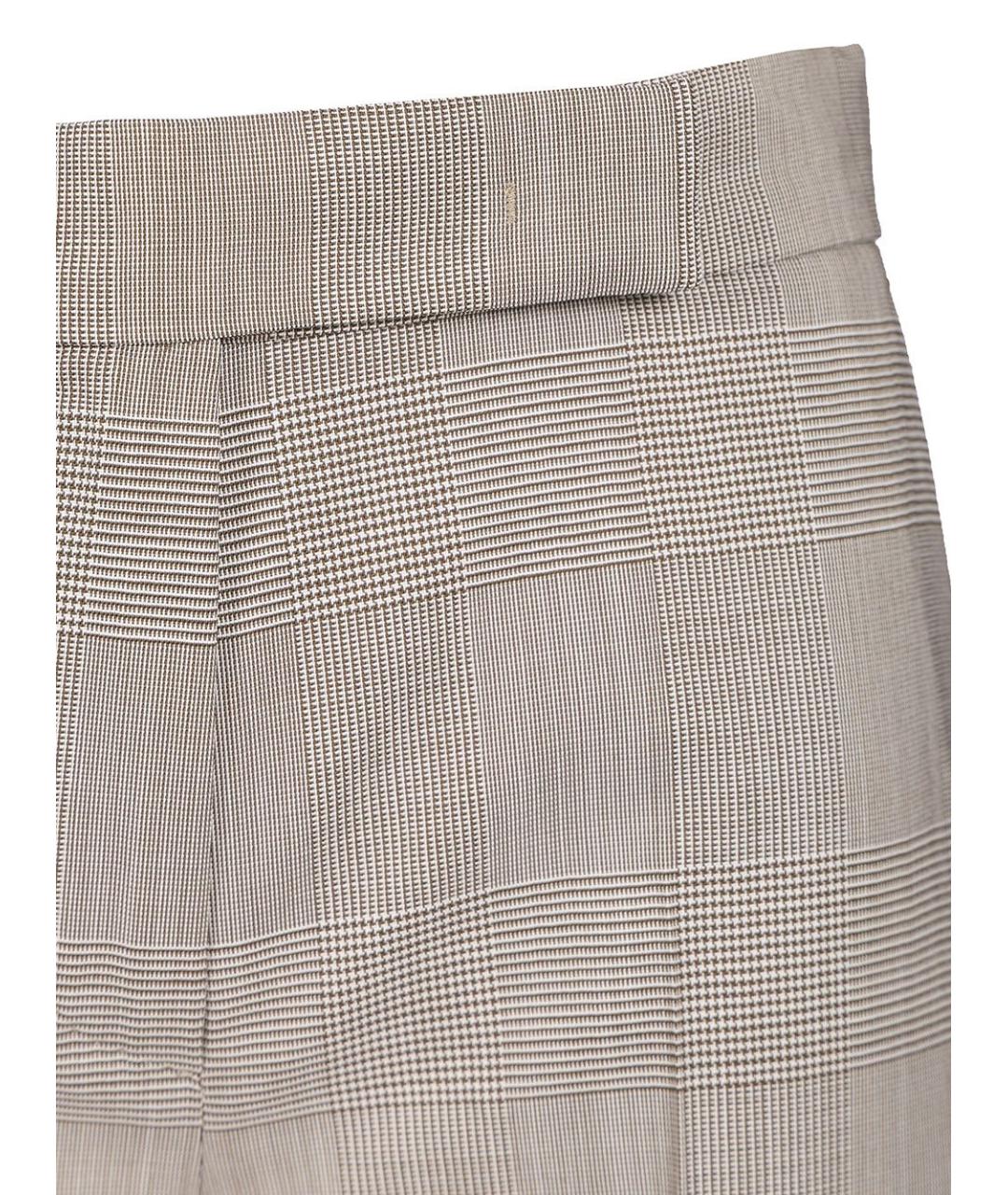 MAX MARA Мульти шерстяные прямые брюки, фото 4