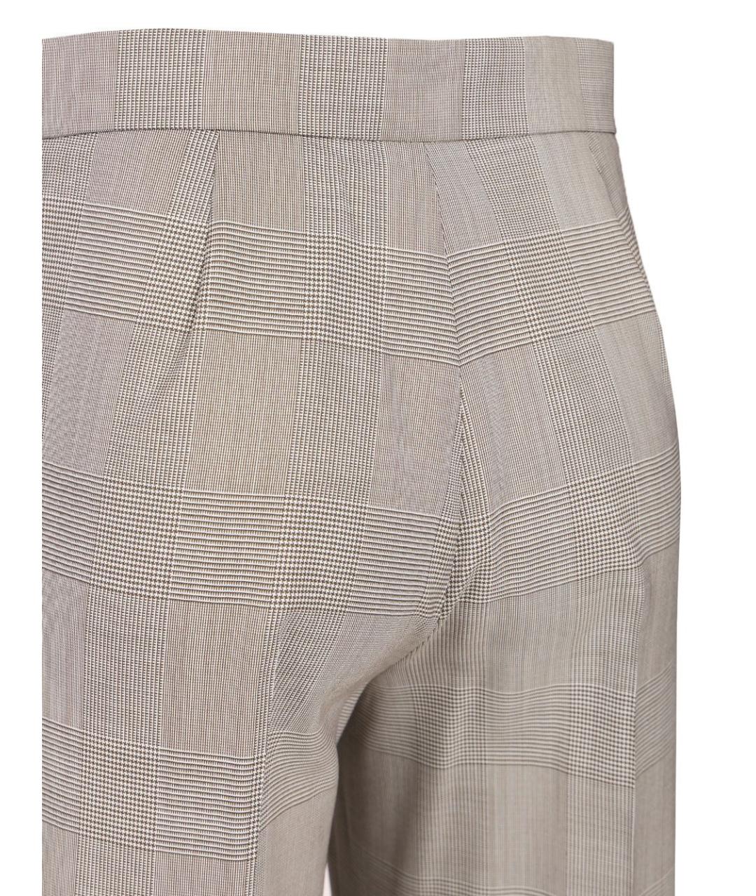 MAX MARA Мульти шерстяные прямые брюки, фото 5