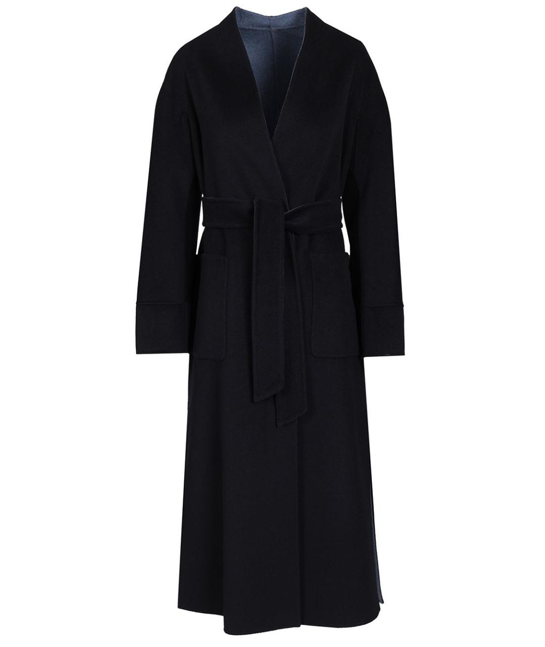 MAX MARA STUDIO Синее шерстяное пальто, фото 1