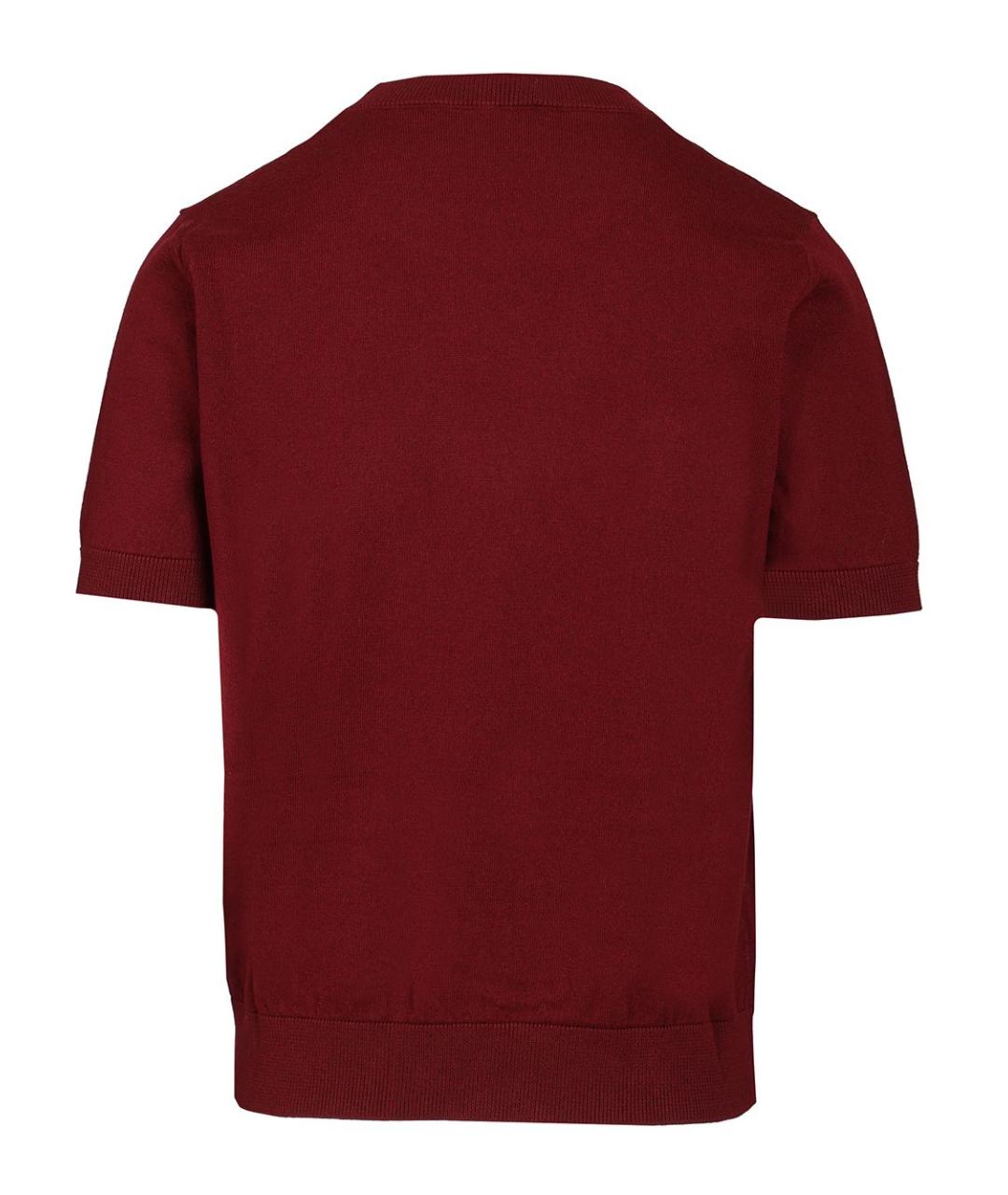 'S MAX MARA Бордовый хлопковый джемпер / свитер, фото 2