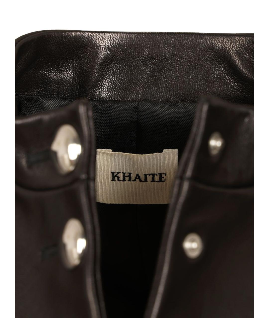 KHAITE Черная кожаная куртка, фото 5