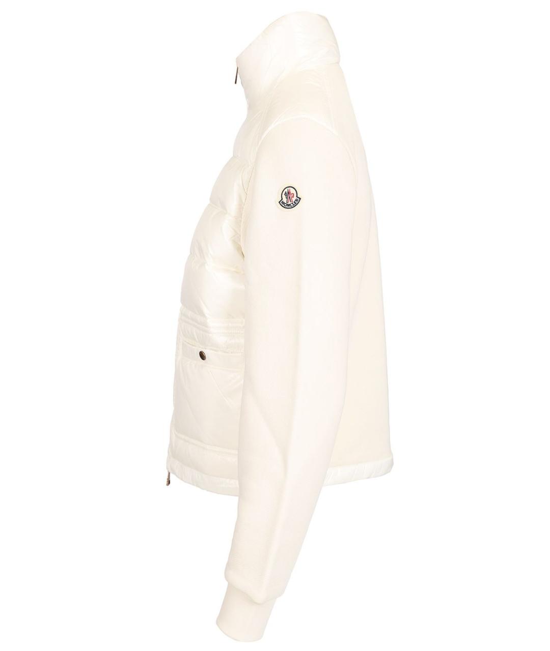 MONCLER Белая хлопковая куртка, фото 3