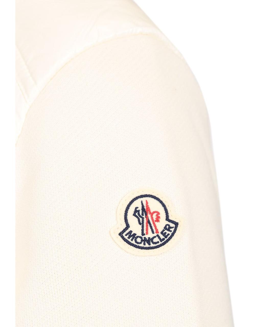 MONCLER Белая хлопковая куртка, фото 6