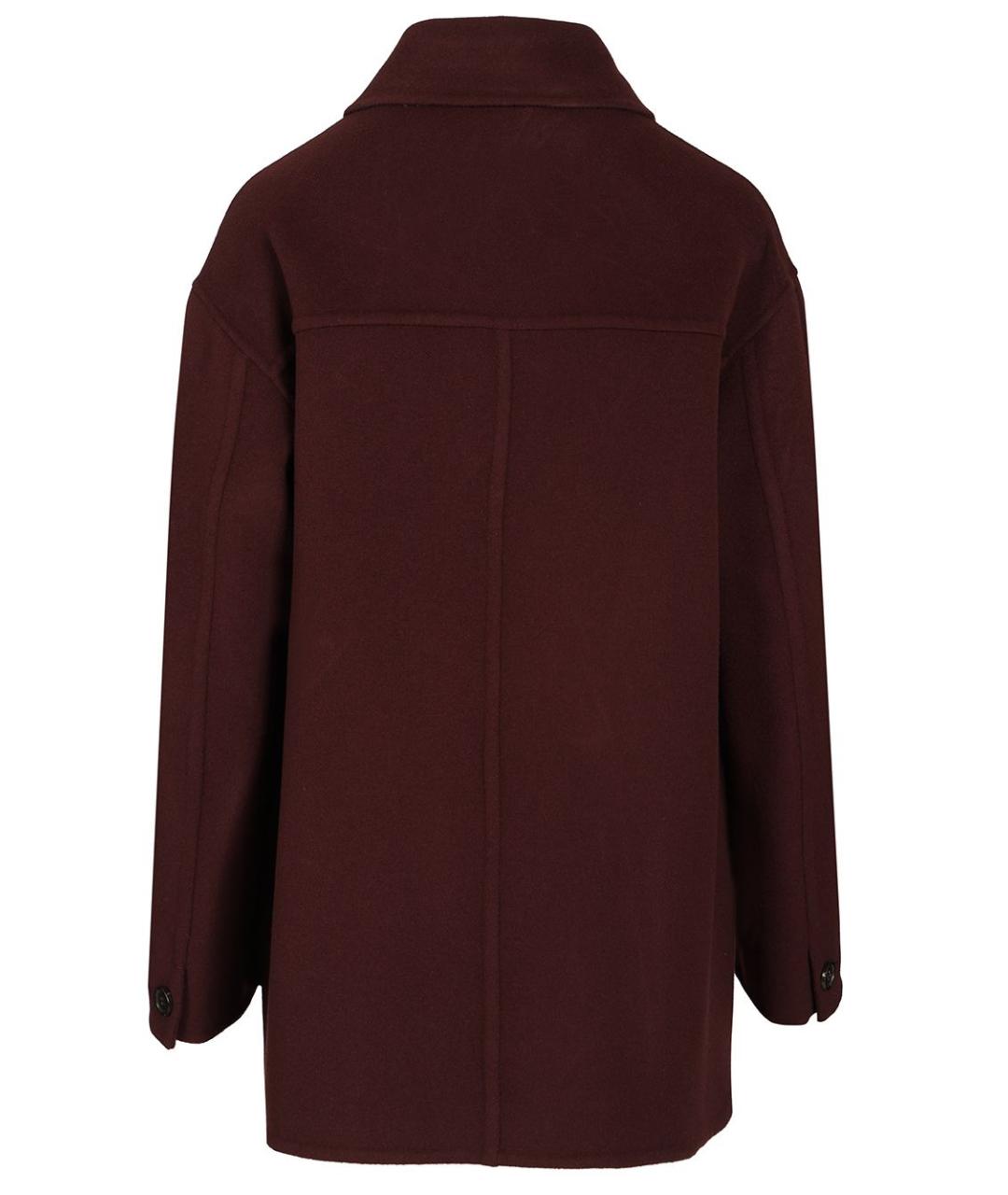 'S MAX MARA Бордовое шерстяное пальто, фото 2