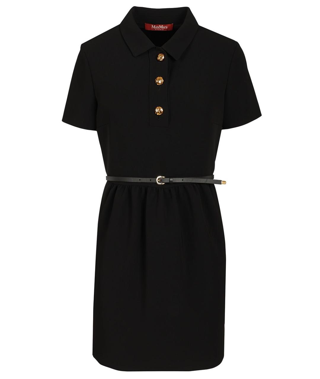 MAX MARA STUDIO Черное повседневное платье, фото 1